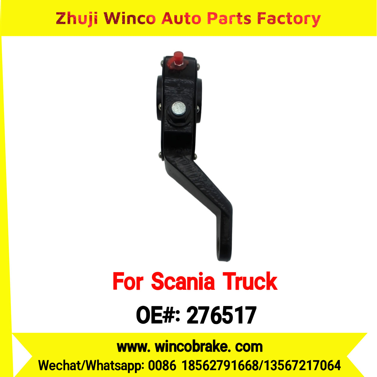 Winco OEM 276517 Manual Slack Adjuster TO FIT Scania TRUCK & BUS Replaces Haldex 276517 RH 10 Teeth Haldex