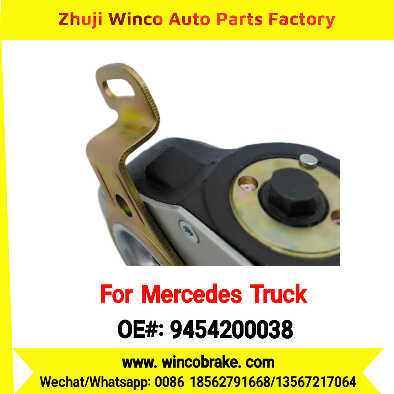 Winco OEM 9454200038 for Mercedes Benz Actros Truck Automatic Slack Adjuster Auto Parts Brake Adjusting Arm TO FIT MERCEDES TRUCKS REPLACES HALDEX 80008