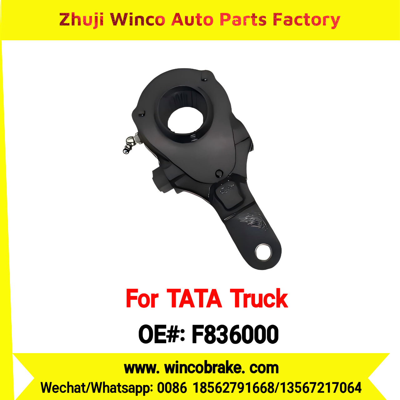 Winco OEM F836000 Manual Slack Adjuster Fitting India Market Cheap Price Good Quality