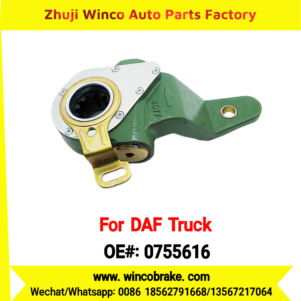 Winco OEM 0755616 Automatic Slack Adjuster TO FIT DAF TRUCK REPLACES HALDEX 72704