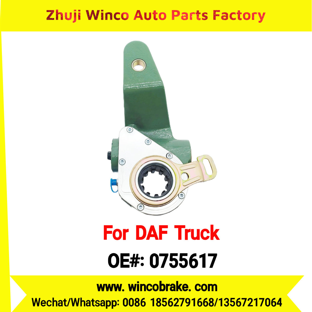 Winco OEM 0755617 Automatic Slack Adjuster TO FIT DAF TRUCK REPLACES HALDEX 72705