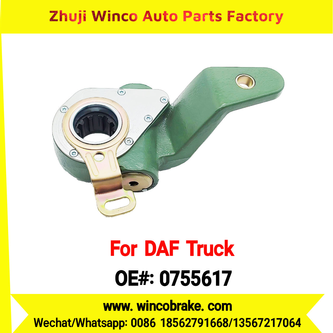 Winco OEM 0755617 Automatic Slack Adjuster TO FIT DAF TRUCK REPLACES HALDEX 72705