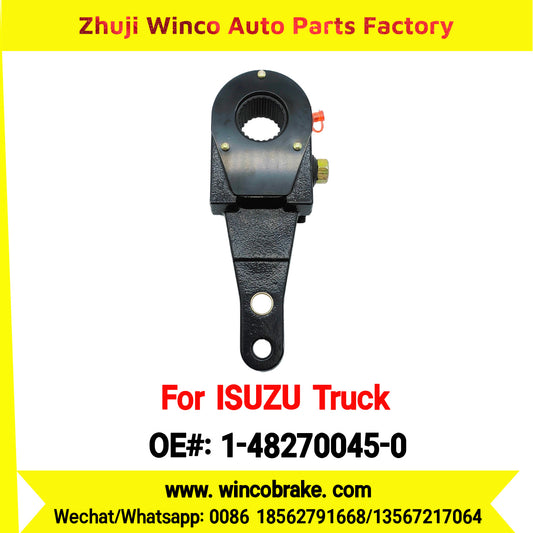 Winco OEM 1-48270045-0 Manual Slack Adjuster for Suit to Japanese ISUZU Trucks CXZ Straight 25 Teeth Spare Parts to Fit Trailer for Southeast Asia Market
