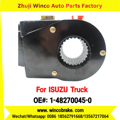 Winco OEM 1-48270045-0 Manual Slack Adjuster for Suit to Japanese ISUZU Trucks CXZ Straight 25 Teeth Spare Parts to Fit Trailer for Southeast Asia Market