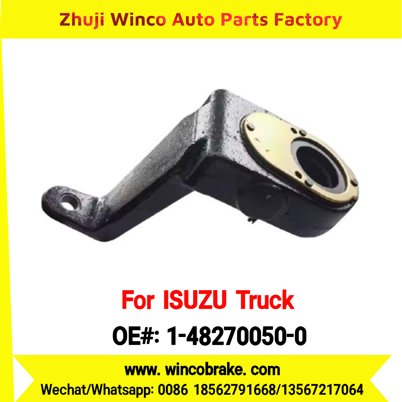 Winco OEM 1-48270050-0 Manual Slack Adjuster for Suit to Japanese ISUZU Trucks LH 25 Teeth Spare Parts to Fit Trailer for Southeast Asia Market