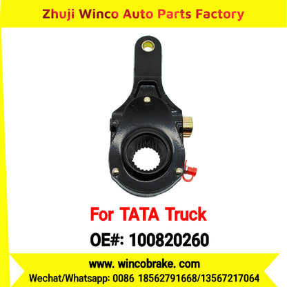 Winco OEM 100820260 WABCO Manual Slack Adjuster for India Series TATA Trucks Parts TATA MOTORS Straight 1 Hole 24 TEETH Small New Condition Brake Assembly