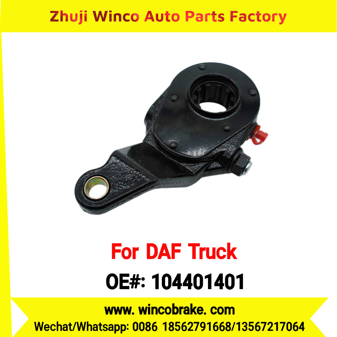 Winco OEM 104401401 Manual Slack Adjuster TO FIT DAF Truck RH Spline 10 Teeth Replaces Haldex