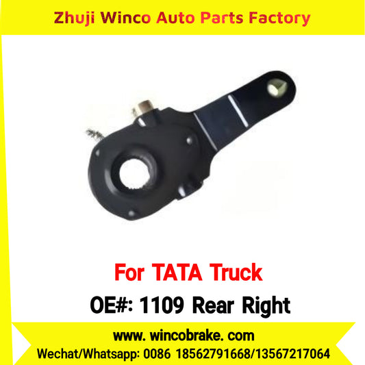 Winco OEM 1109 Rear Right Manual Slack Adjuster for India Series TATA Trucks Parts TATA MOTORS Right 1 Hole Small 24 TEETH New Condition Brake Assembly