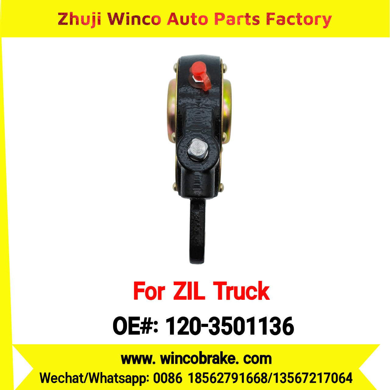 Winco OEM 120-3501136 Manual Slack Adjuster for Straight 10 Teeth Zil Truck Russian Heavy Duty