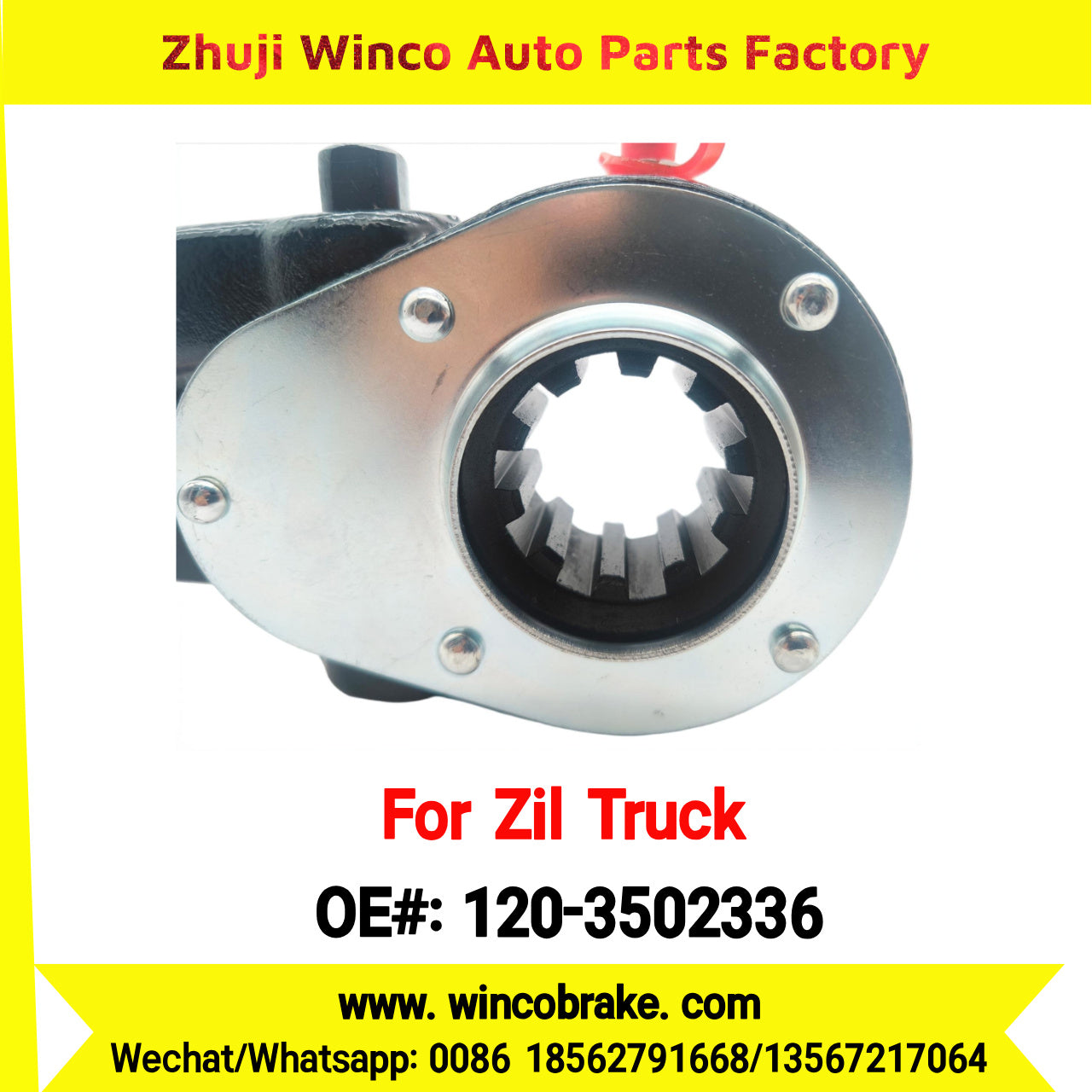 Winco OEM 120-3502336 Manual Slack Adjuster for Straight 10 Teeth Zil Truck Russian Heavy Duty