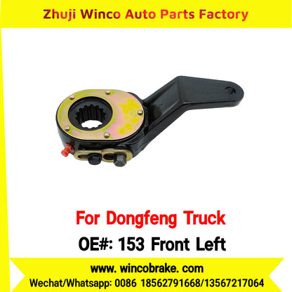Winco OEM 153 Front Left Manual Slack Adjuster for Suit to China Dongfeng Truck EQ153 Brake Parts Front Left 14 Teeth