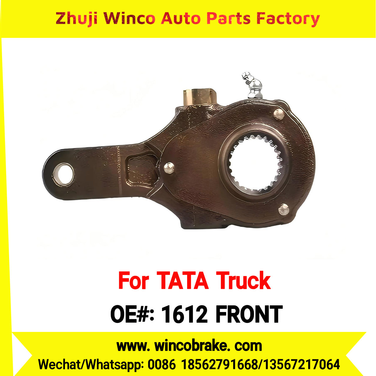 Winco OEM 1612 FRONT Top Quality Truck air Brake Parts Brake Pads Tata Manual Slack Adjuster