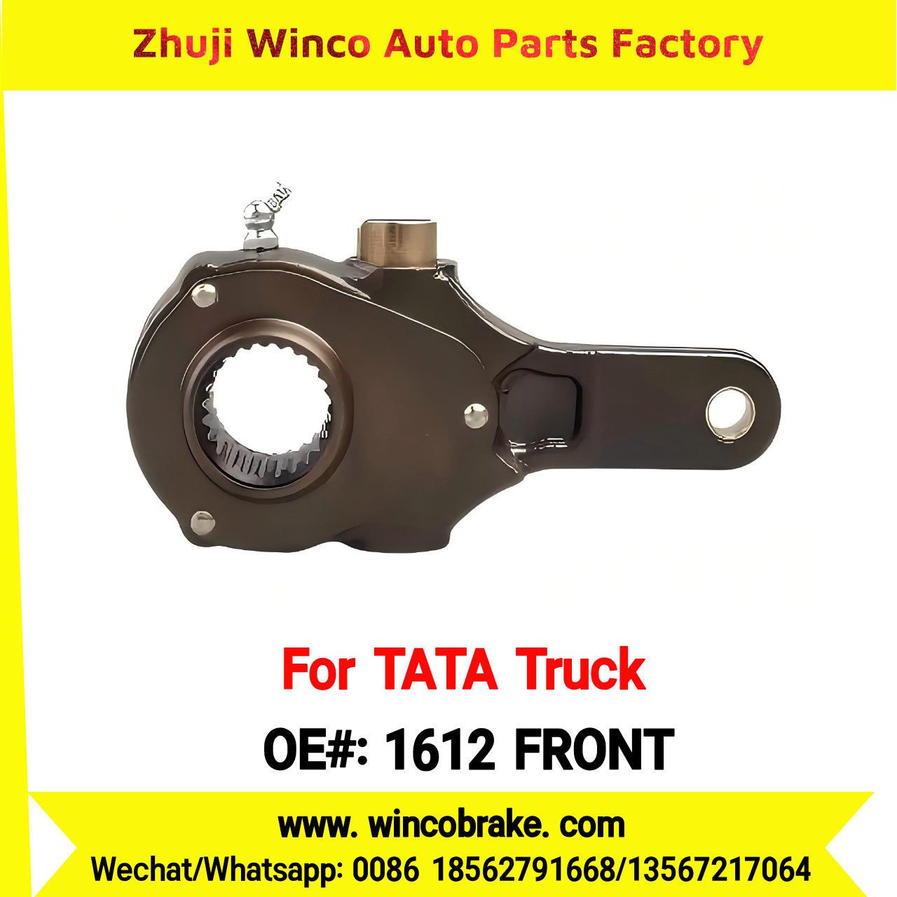Winco OEM 1612 FRONT Top Quality Truck air Brake Parts Brake Pads Tata Manual Slack Adjuster