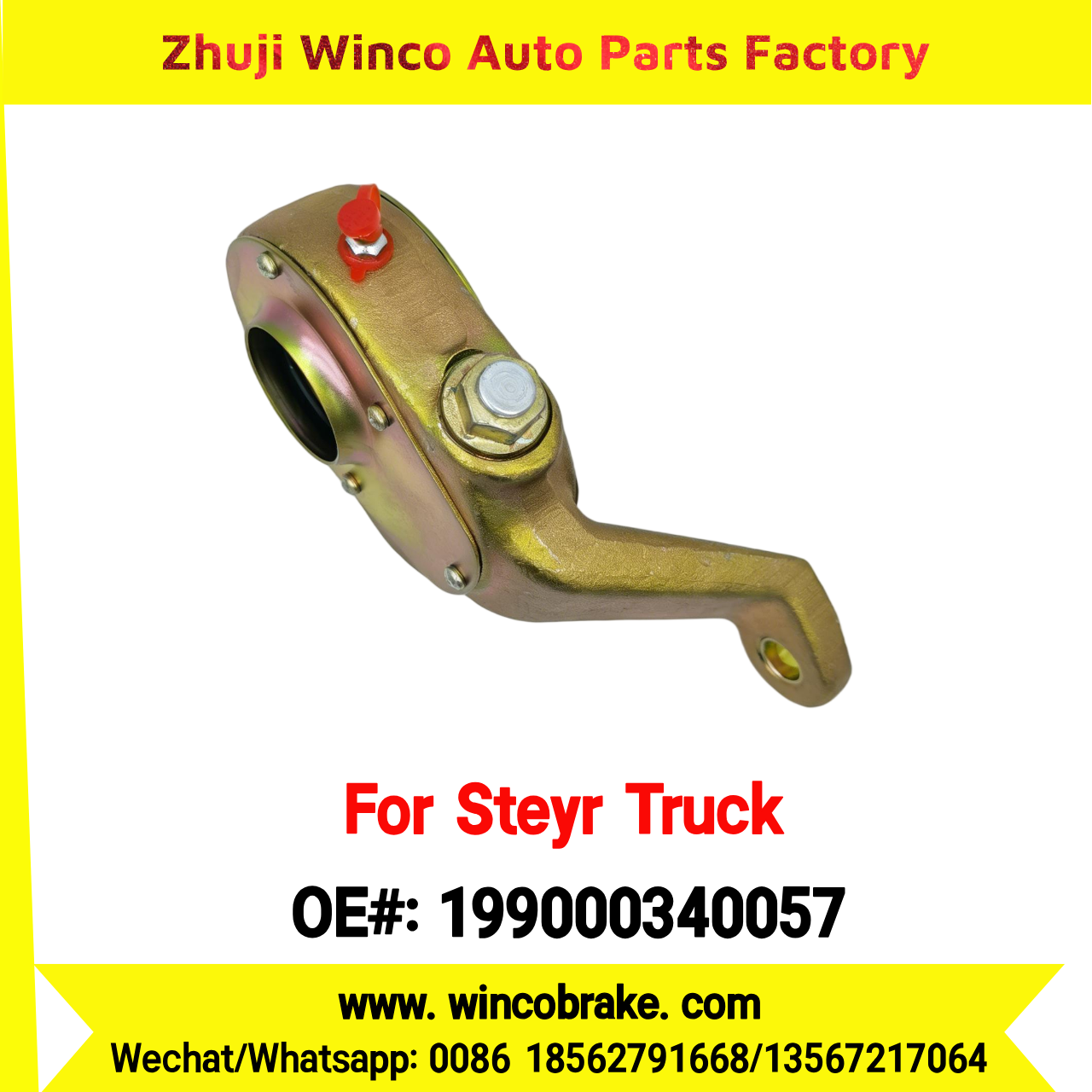 Winco OEM 199000340057 Manual Slack Adjuster for Suit to Chinese Steyr Truck HANDE AXLE Right 19 teeth
