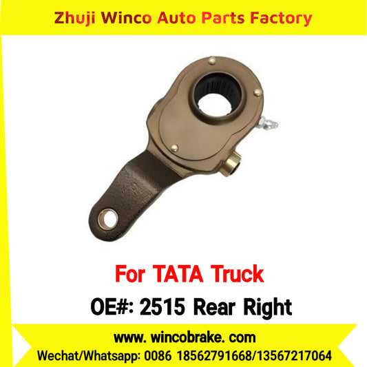 Winco OEM 2515 Rear Right Manual Slack Adjuster for India Series TATA Trucks Parts TATA MOTORS Right 1 Hole Big 24 TEETH New Condition Brake Assembly