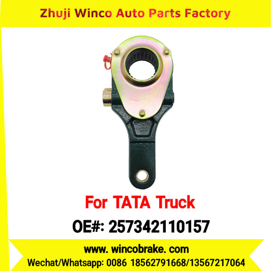 Winco OEM 257342110157 Manual Slack Adjuster for India Series TATA Trucks Parts 1612 FRONT 1 Hole 24 TEETH New Condition Brake Assembly