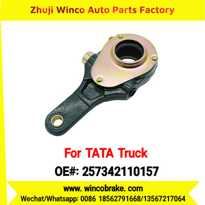 Winco OEM 257342110157 Manual Slack Adjuster for India Series TATA Trucks Parts 1612 FRONT 1 Hole 24 TEETH New Condition Brake Assembly