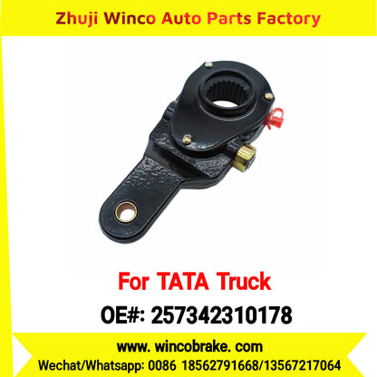 Winco OEM 257342310178 Manual Slack Adjuster for India Series TATA Trucks Parts TATA MOTORS Rear Right 1 Hole 24 TEETH MEI MSA 18-02 New Condition Brake Assembly