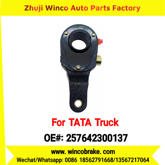 Winco OEM 257642300137 Manual Slack Adjuster for India Series TATA Trucks Parts TATA MOTORS Rear Right 1 Hole 24 TEETH MEI MSA 18-36 New Condition Brake Assembly