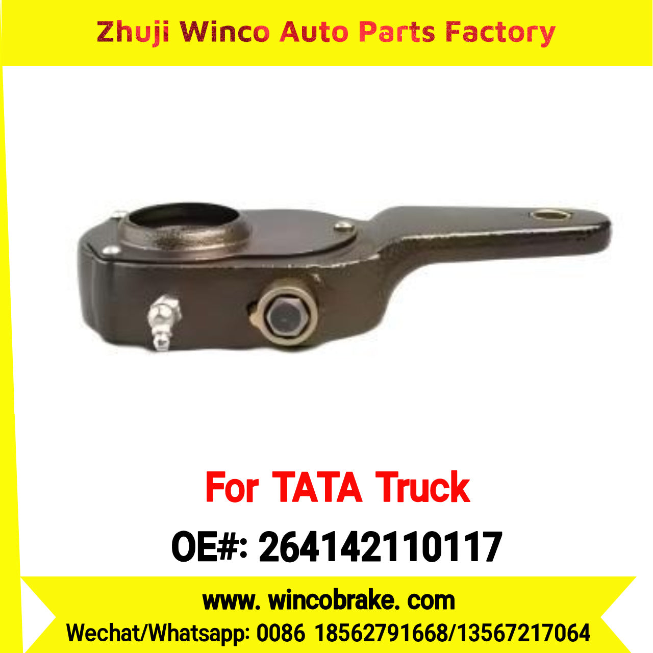 Winco OEM 264142110117 New Condition Brake Slack Adjuster for India TATA Trucks 709 Rear Right 24 Teeth Supply