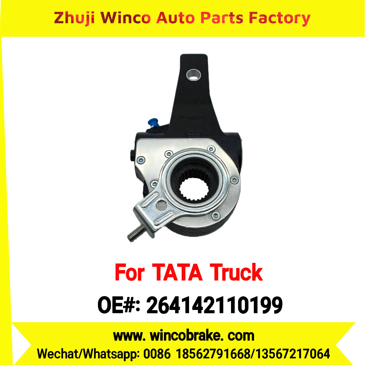 Winco OEM 264142110199 India Truck Parts New Automatic Brake Slack Adjuster for TATA Truck Brakes SUIT TO INDIAN TATA TRUCKS