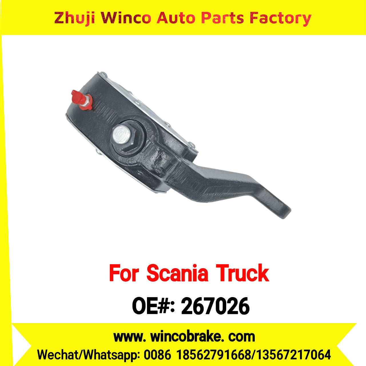 Winco OEM 267026 Manual Slack Adjuster TO FIT Scania TRUCK & BUS Replaces Knorr 267026 LH 10 Teeth Knorr
