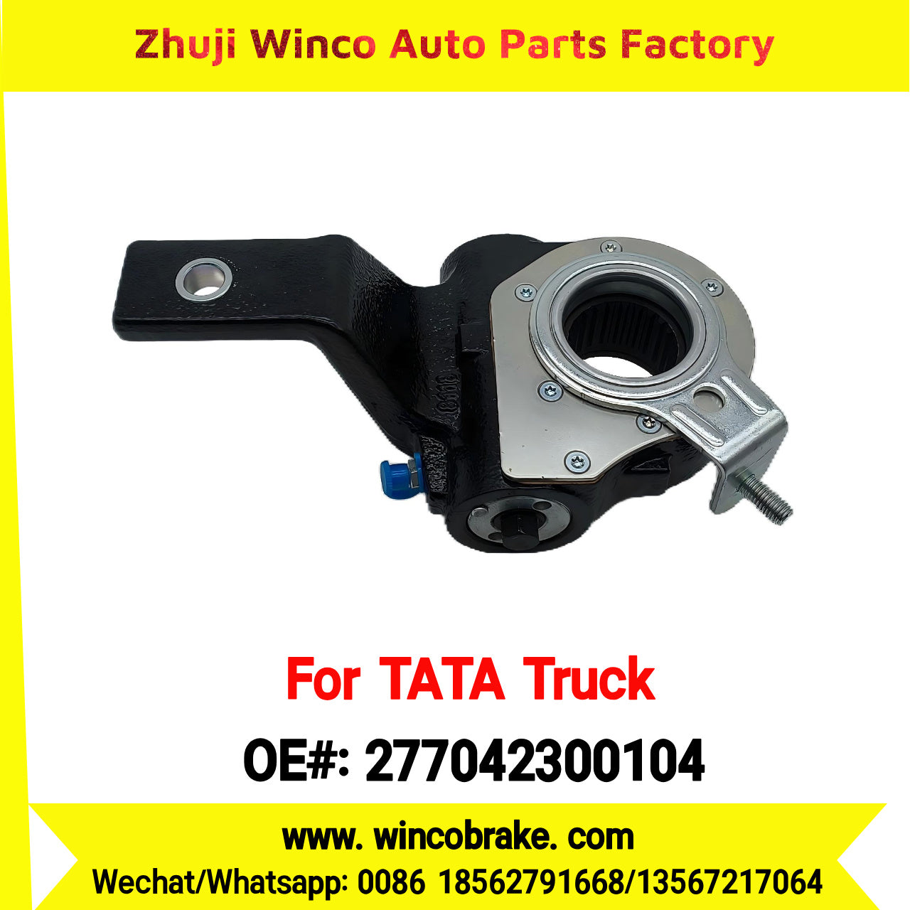 Winco OEM 277042300104 India Truck Parts New Automatic Brake Slack Adjuster for TATA Truck Brakes SUIT TO INDIAN TATA TRUCKS