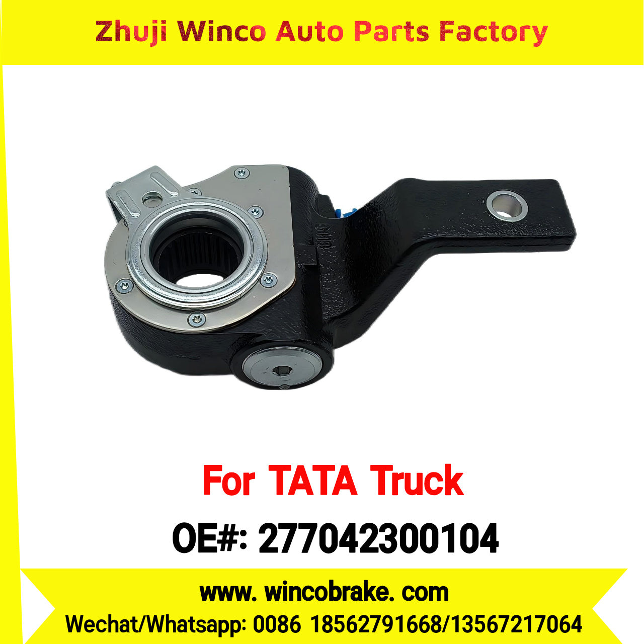 Winco OEM 277042300104 India Truck Parts New Automatic Brake Slack Adjuster for TATA Truck Brakes SUIT TO INDIAN TATA TRUCKS