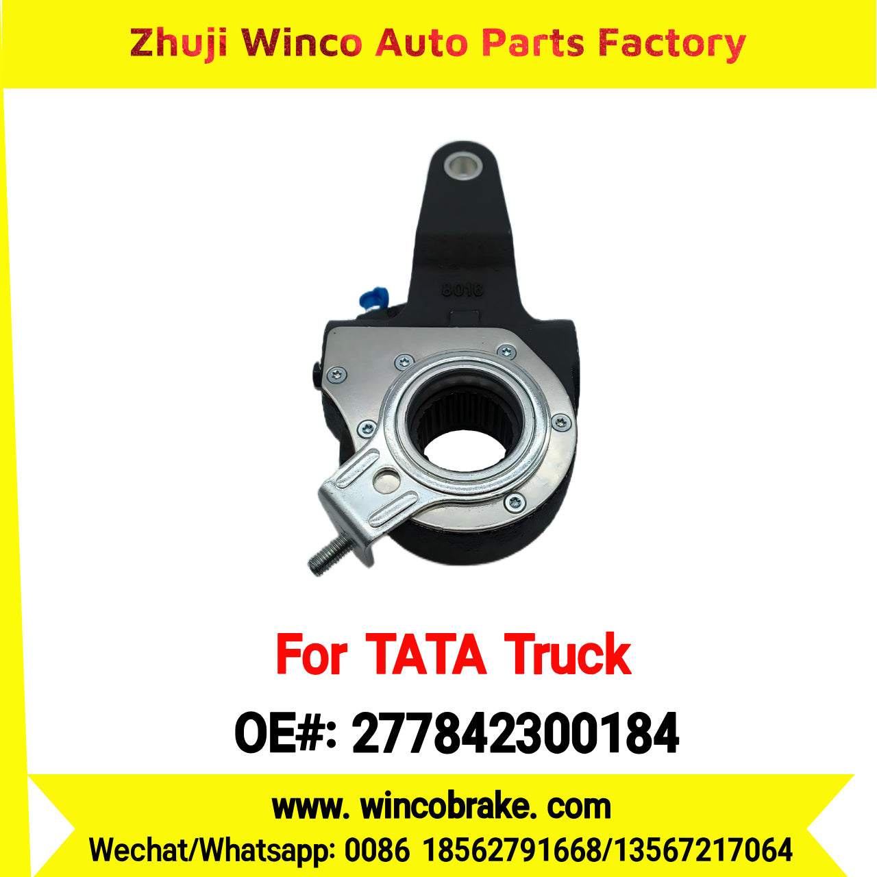 Winco OEM 277842300184 India Truck Parts New Automatic Brake Slack Adjuster for TATA Truck Brakes SUIT TO INDIAN TATA TRUCKS