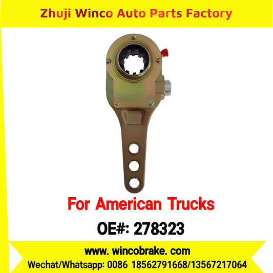 Winco OEM 278323 American Truck Manual Slack Adjuster 3 Holes and 10 Teeth for Truck Brake Systems