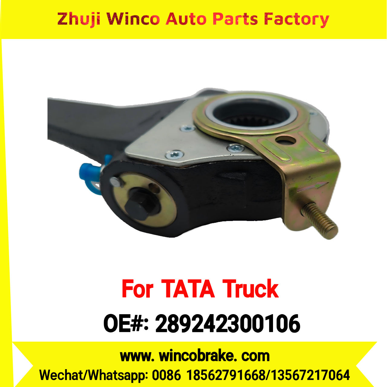 Winco OEM 289242300106 India Truck Parts New Automatic Brake Slack Adjuster for TATA Truck Brakes SUIT TO INDIAN TATA TRUCKS