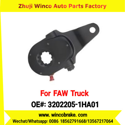 Winco OEM 3202205-1HA01 Manual Slack Adjuster for Suit to China FAW Trucks FAW Jiupingchai Series RH 10 Teeth Brake Systems
