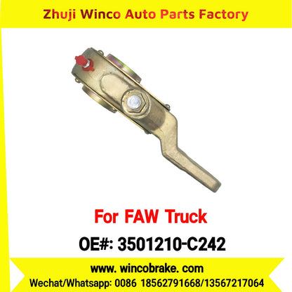 Winco OEM 3501210-C242 Manual Slack Adjuster for Suit to China FAW Trucks FAW Aowei Series Front Right 25 Teeth Brake Systems