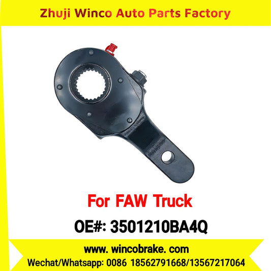 Winco OEM 3501210BA4Q Manual Slack Adjuster for Suit to China FAW Trucks FAW BA4Q Series Right 25 Teeth Brake Systems