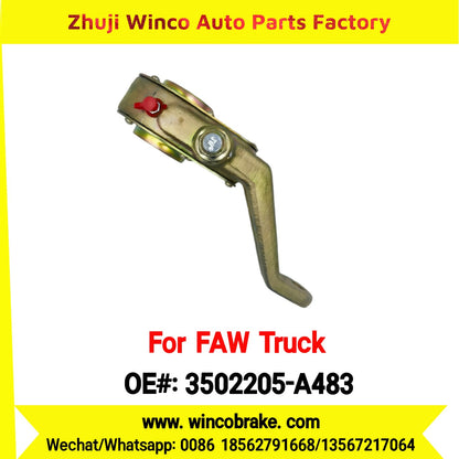 Winco OEM 3502205-A483 Manual Slack Adjuster for Suit to China FAW Trucks FAW Xindawei Series LH 25 Teeth Brake Systems
