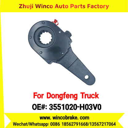 Winco OEM 3551020-H03V0 Manual Slack Adjuster for Suit to China Dongfeng Truck Brake Parts Back Left 14 Teeth