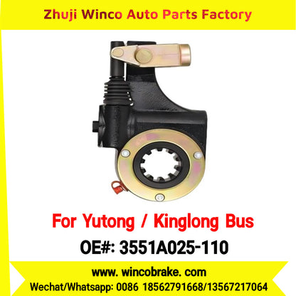 Winco OEM 3551A025-110 Automatic Slack Adjuster for Suit to China Yutong Kinglong Bus Brake Parts RH 10 Teeth