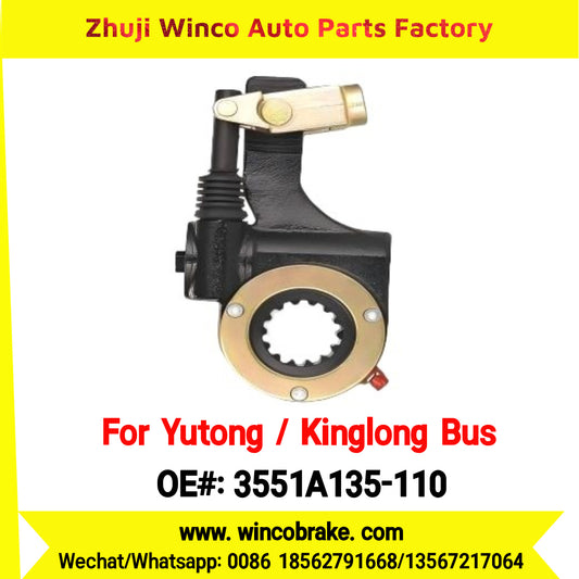 Winco OEM 3551A135-110 Automatic Slack Adjuster for Suit to China Yutong Kinglong Bus Brake Parts RH 14 Teeth