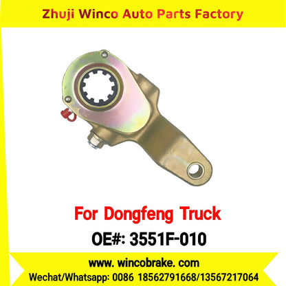Winco OEM 3551F-010 Manual Slack Adjuster for Suit to China Dongfeng Truck 1094 Brake Parts Front Left 10 Teeth