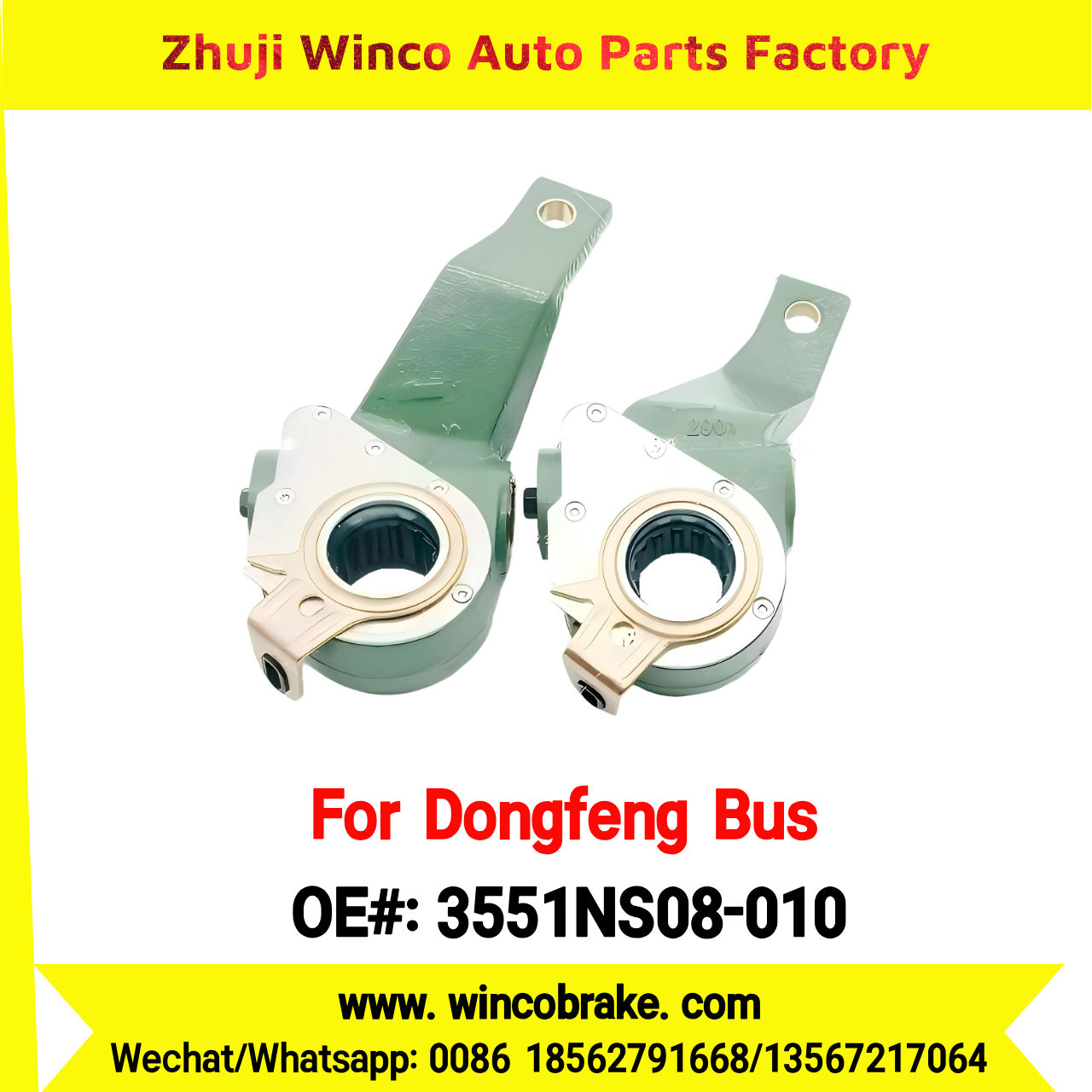Winco OEM 3551NS08-010 Automatic Slack Adjuster for Suit to China Dongfeng Nade Axle Brake Parts