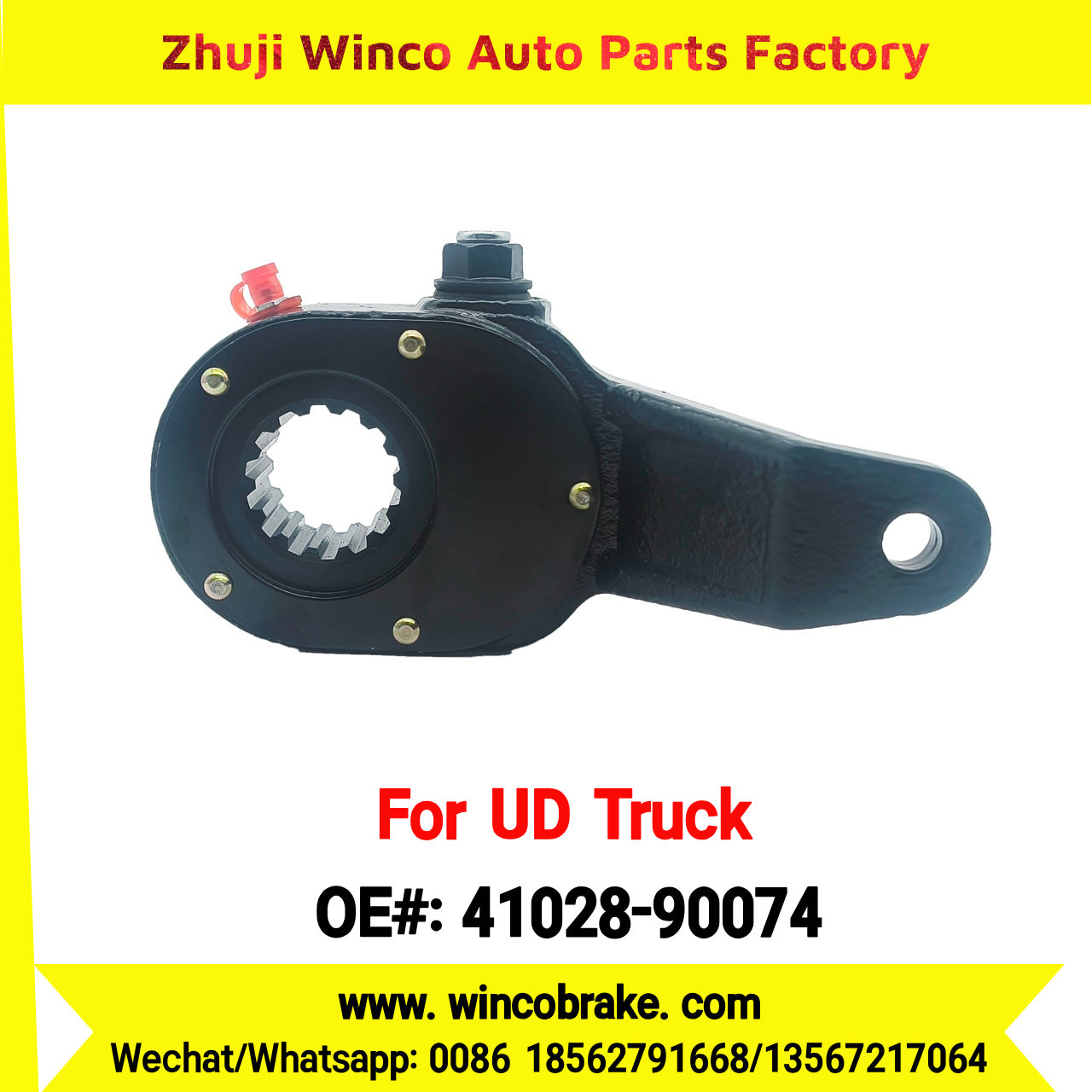 Winco OEM 41028-90074 Manual Slack Adjuster for Suit to RH NISSAN UD Trucks CW520 to Southeast Asia Market 14 Teeth