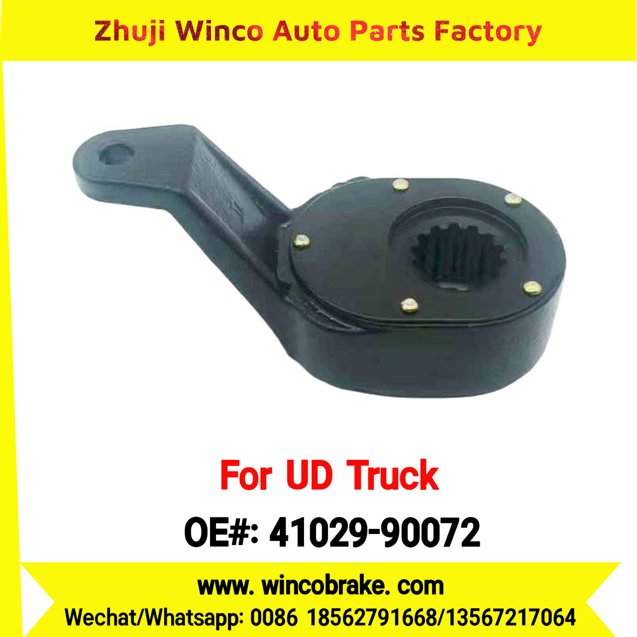 Winco OEM 41029-90072 Manual Slack Adjuster for Suit to LH NISSAN UD Trucks CW520 to Southeast Asia Market 14 Teeth
