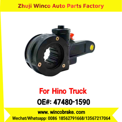 Winco OEM 47480-1590 Manual Slack Adjuster for Suit to Japanese Hino Trucks Straight 14 Teeth Spare Parts to Fit Trailer for Southeast Asia Market
