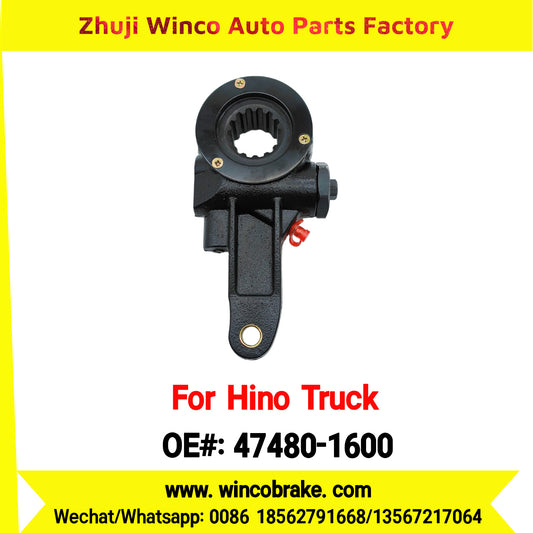 Winco OEM 47480-1600 Manual Slack Adjuster for Suit to Japanese Hino Trucks ZM TRUCKS Straight 14 Teeth Spare Parts to Fit Trailer for Southeast Asia Market