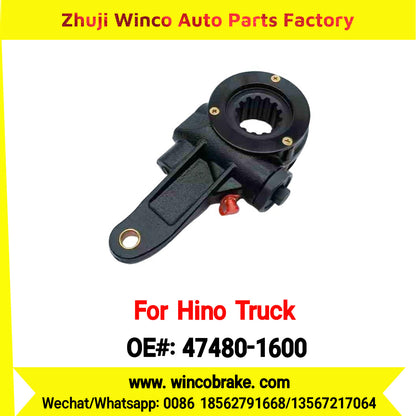 Winco OEM 47480-1600 Manual Slack Adjuster for Suit to Japanese Hino Trucks ZM TRUCKS Straight 14 Teeth Spare Parts to Fit Trailer for Southeast Asia Market