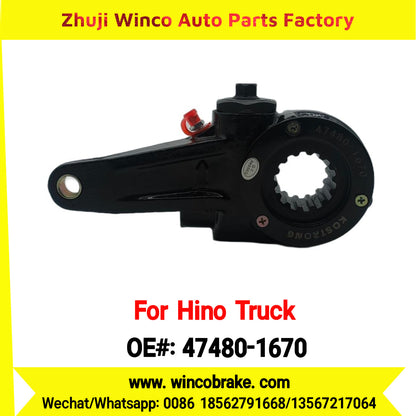 Winco OEM 47480-1670 Manual Slack Adjuster for Suit to Japanese Hino Trucks PROFIA TRUCKS LH 14 Teeth Spare Parts to Fit Trailer for Southeast Asia Market