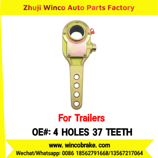 Winco OEM 4 HOLES 37 TEETH Manual Slack Adjuster for Suit to Trailer Rear Straight 37 teeth
