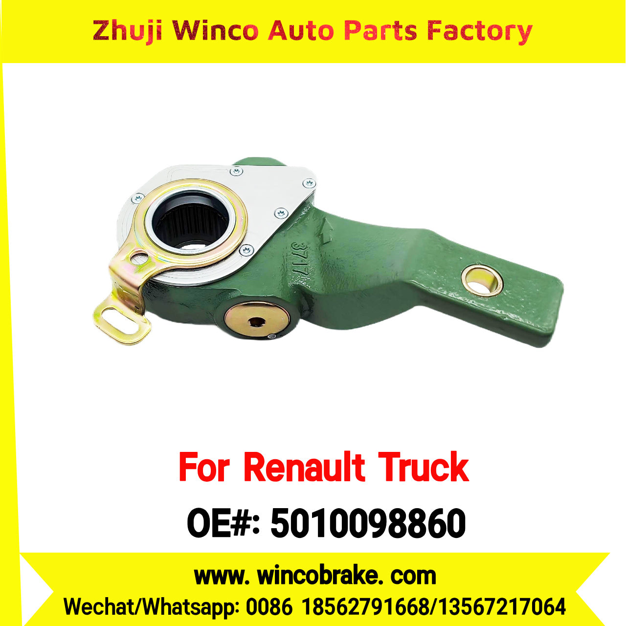 Winco OEM 5010098860 Automatic Slack Adjuster TO FIT Renault Truck REPLACES HALDEX 79294