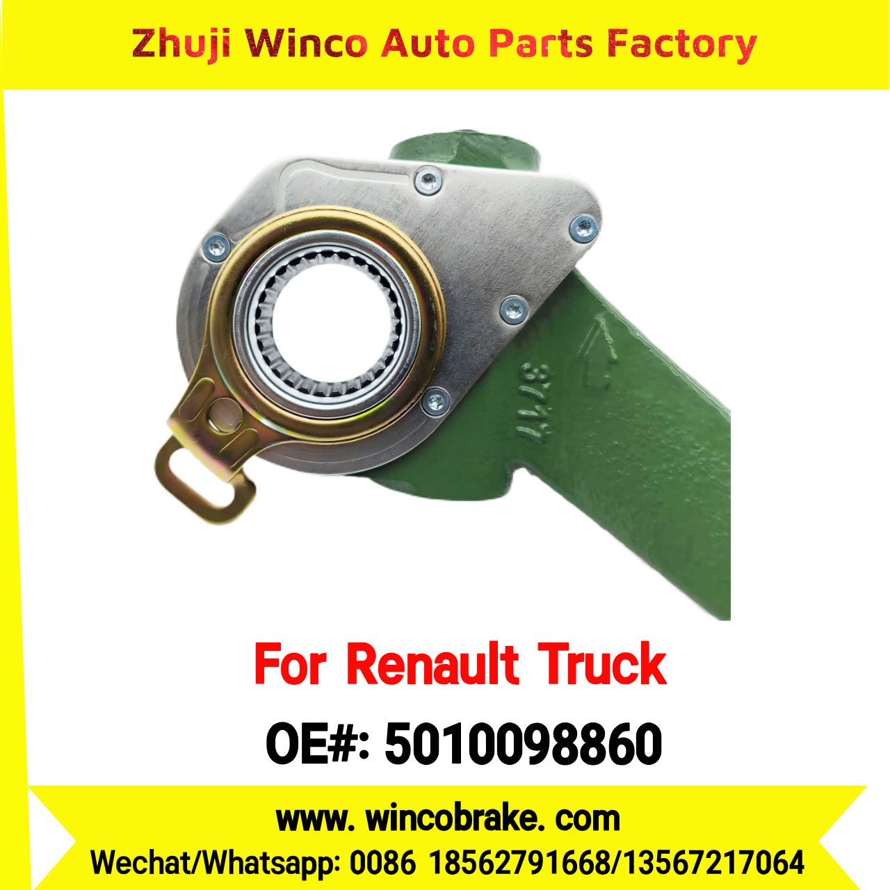 Winco OEM 5010098860 Automatic Slack Adjuster TO FIT Renault Truck REPLACES HALDEX 79294