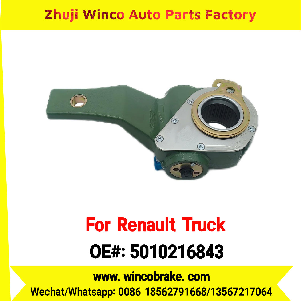 Winco OEM 501021684327 Splines Premium Brake Systems Part for Ren Trucks M/S/ME/SE/CEMaxter Automatic Slack Adjuster TO FIT Renault Truck REPLACES HALDEX 79299